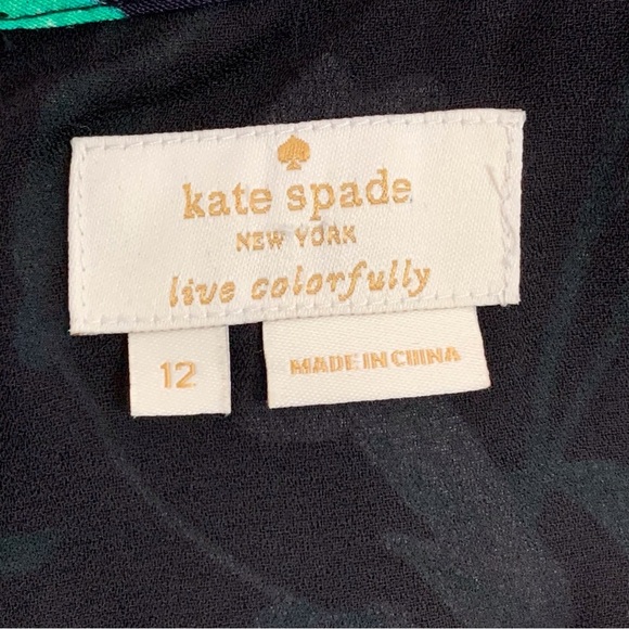 Kate Spade Women's Jardin Crepe Floral Hummingbird Romper Size 12 - Picture 12 of 15